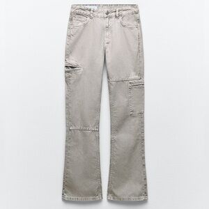 Zara - Cargo Flare Jeans